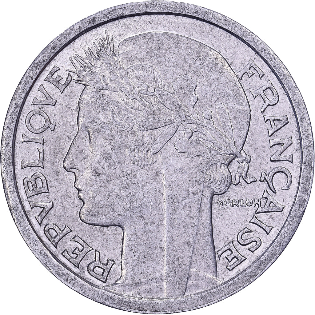 Francja, Franc, Morlon, 1946, Beaumont - Le Roger, Aluminium, AU(50-53)