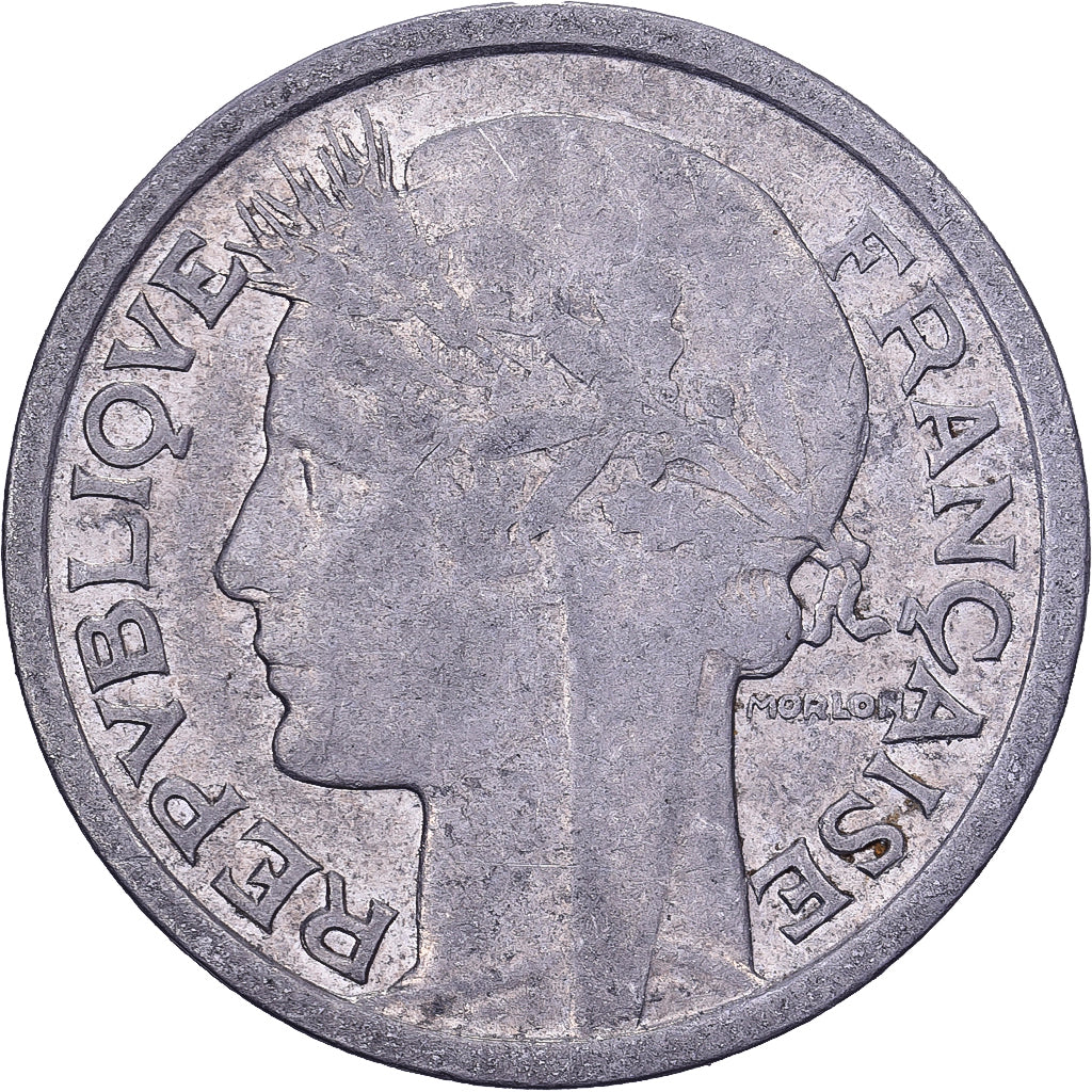 Frankreich, Franc, Morlon, 1946, Beaumont - Le Roger, Aluminium, S+, KM:885a.2