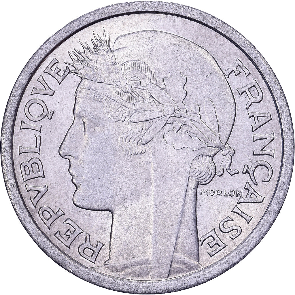 Frankreich, Franc, Morlon, 1957, Beaumont - Le Roger, Aluminium, VZ, KM:885a.2