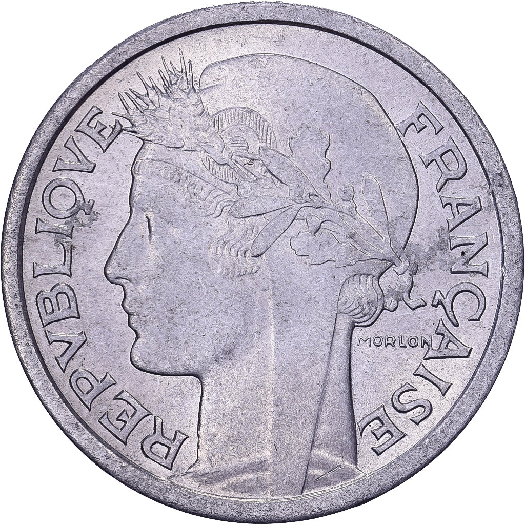 Francia, Franc, Morlon, 1957, Beaumont - Le Roger, Alluminio, SPL-, KM:885a.2