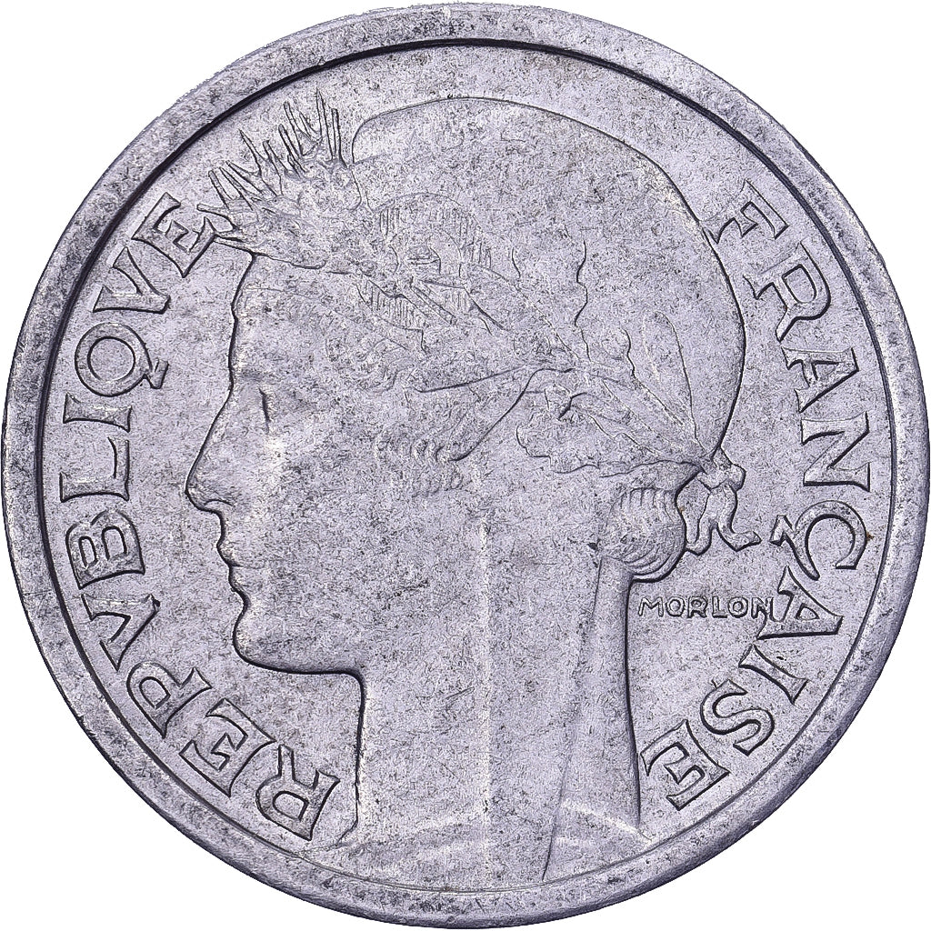 Frankreich, Franc, Morlon, 1948, Beaumont - Le Roger, Aluminium, SS, KM:885a.1