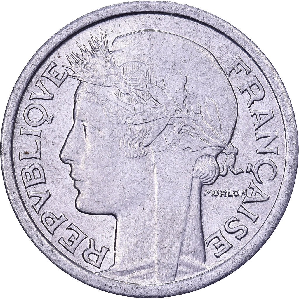 Frankreich, Franc, Morlon, 1949, Aluminium, SS+, KM:885a.1