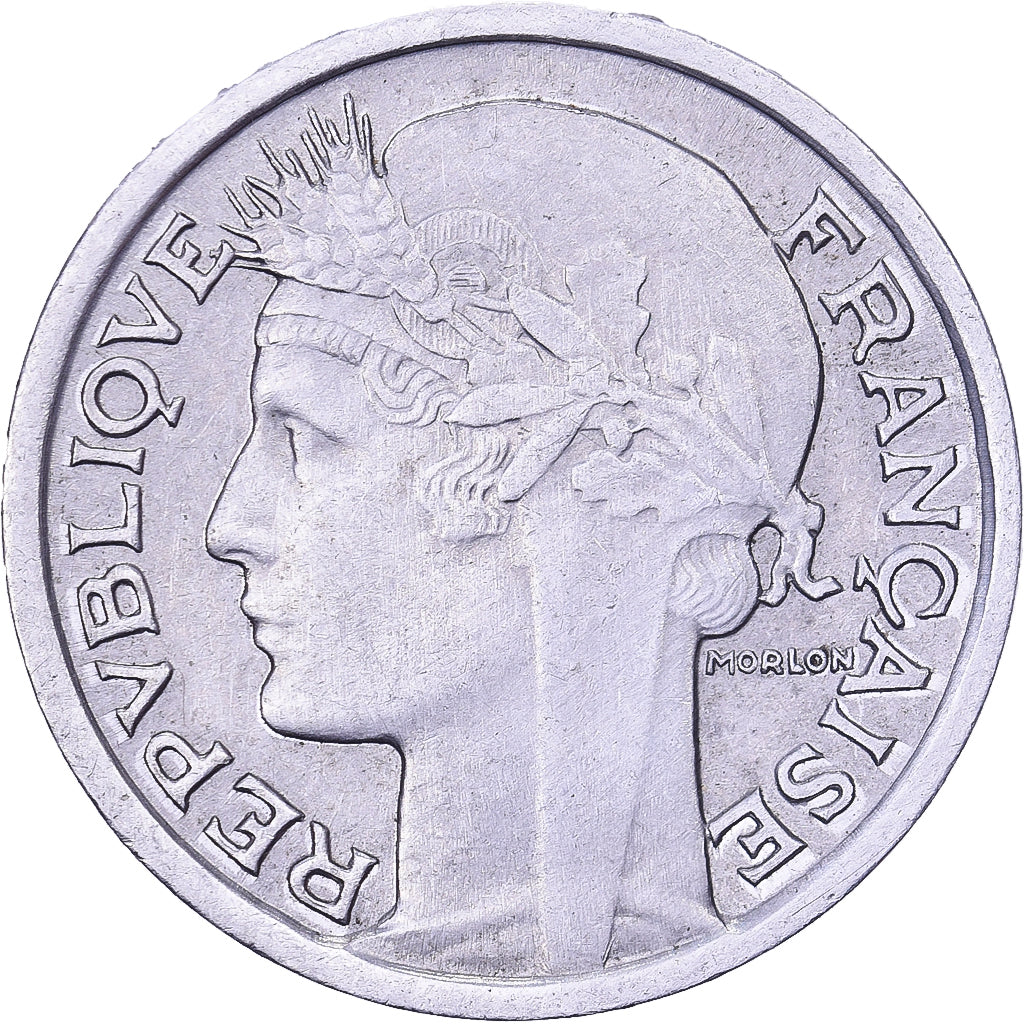 Francia, 50 Centimes, Morlon, 1947, Paris, Alluminio, BB+, KM:894.1a