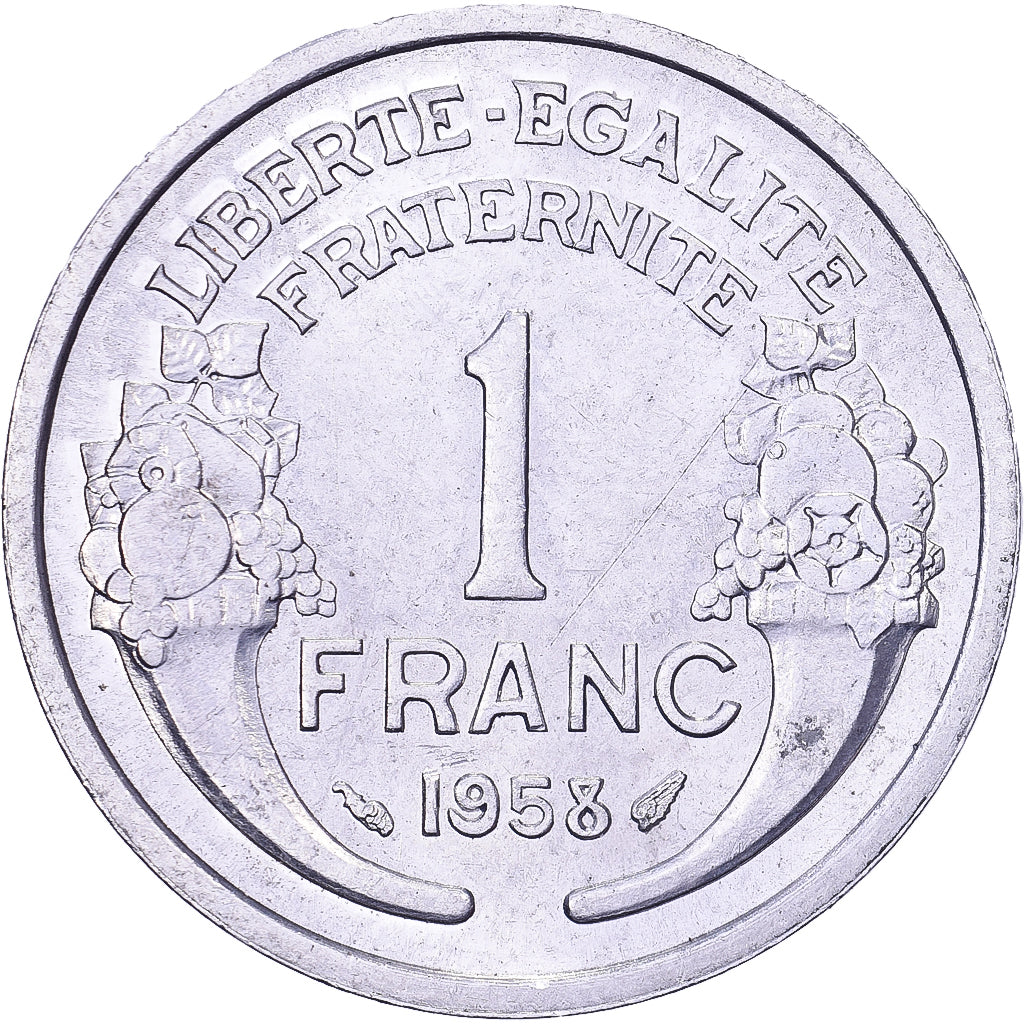 Francia, Franc, Morlon, 1958, Aluminio, EBC, KM:885a.1