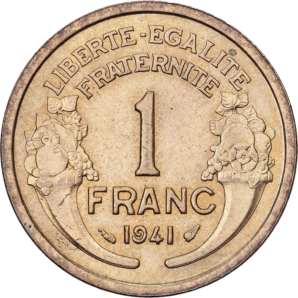 Frankreich, Franc, Morlon, 1941, Aluminum-Bronze, VZ+, KM:885