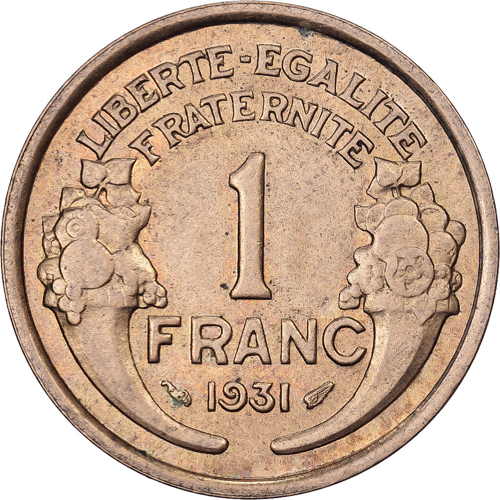 France, Franc, Morlon, 1931, Bronze-Aluminium, SUP, KM:885