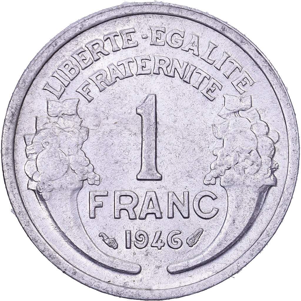 Frankreich, Franc, Morlon, 1946, Aluminium, SS, KM:885a.1