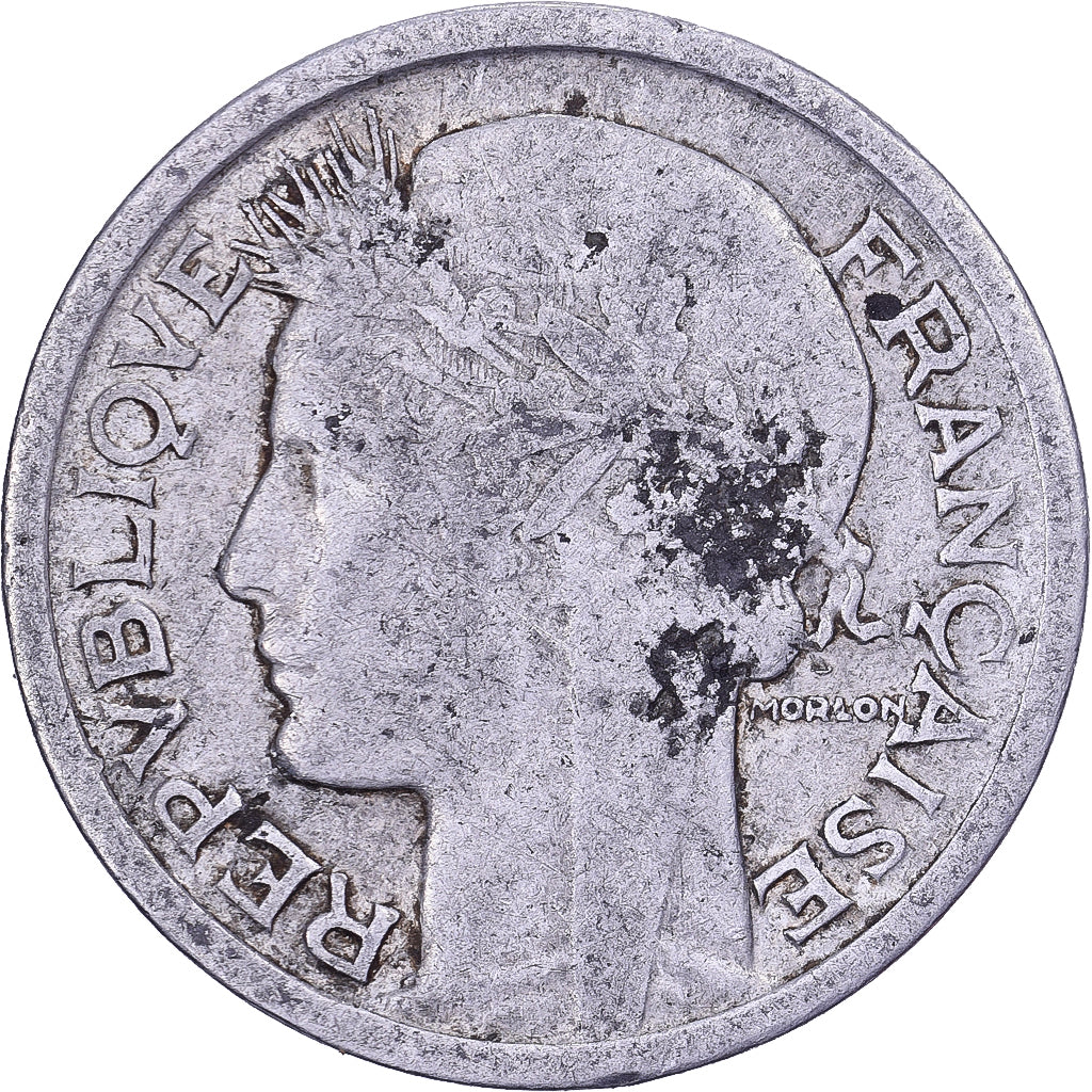 Frankreich, Franc, Morlon, 1945, Castelsarrasin, Aluminium, SS, KM:885a.3