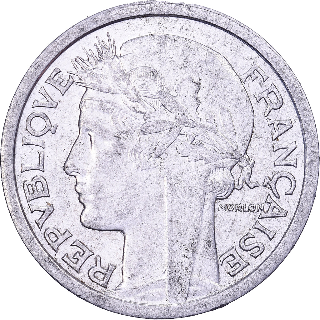 França, Franc, Morlon, 1944, Alumínio, EF(40-45), KM:885a.1