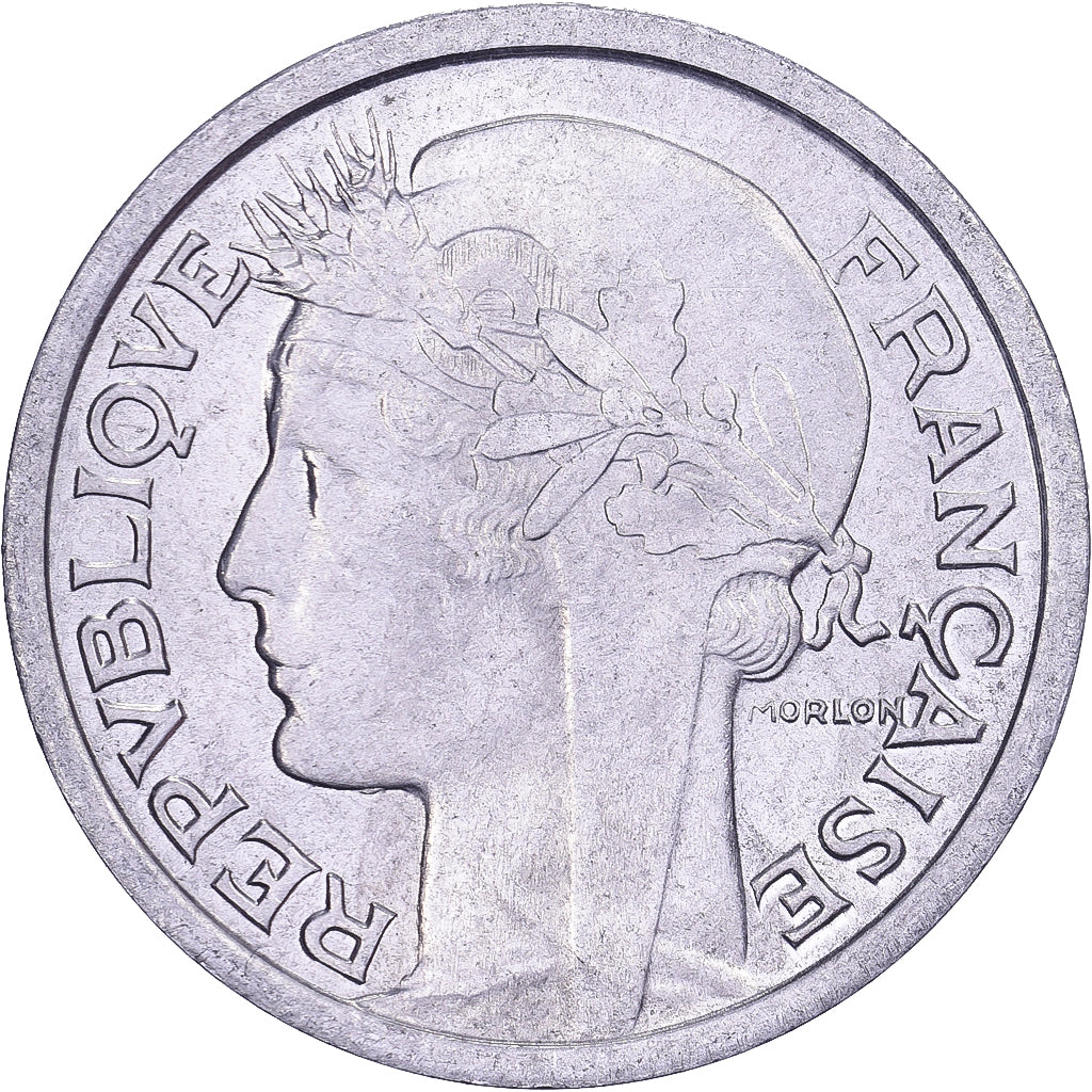 Francia, Franc, Morlon, 1945, Alluminio, SPL-, KM:885a.1
