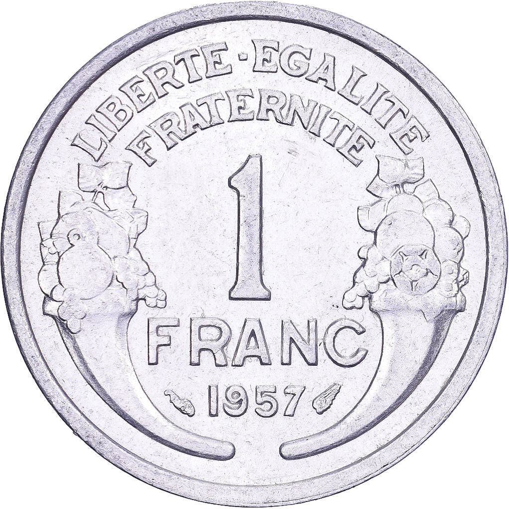 Francia, Franc, Morlon, 1957, Alluminio, SPL-, KM:885a.1