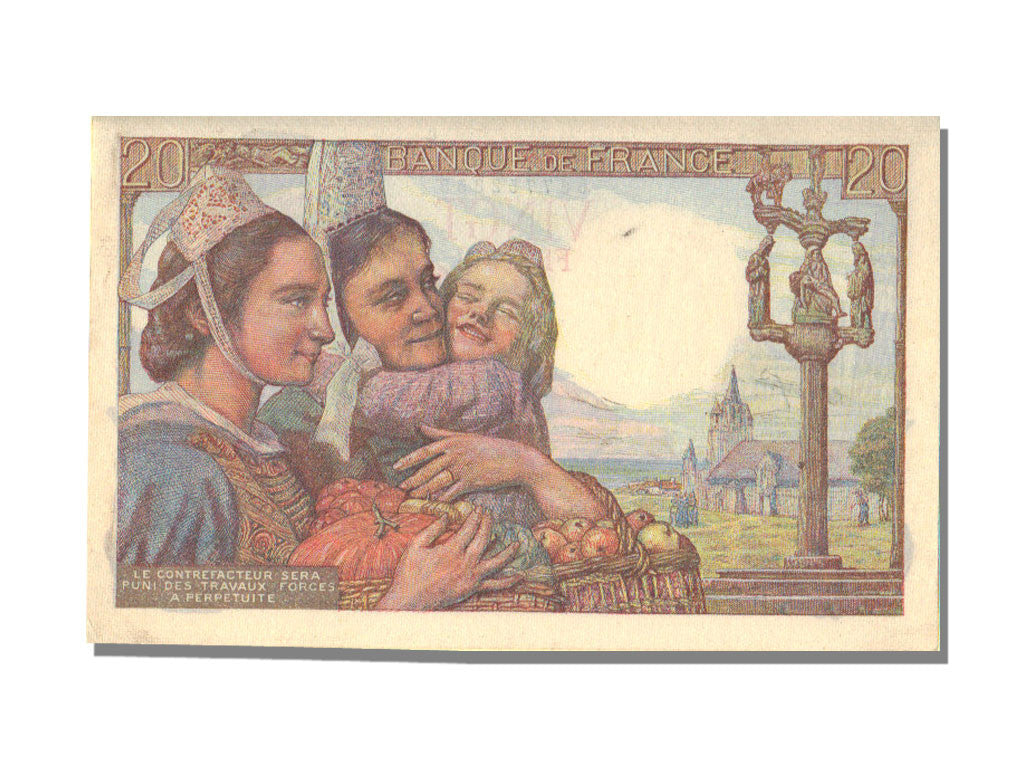 Banknote, France, 20 Francs, 20 F 1942-1950 ''Pêcheur'', 1949, 1949-05-19