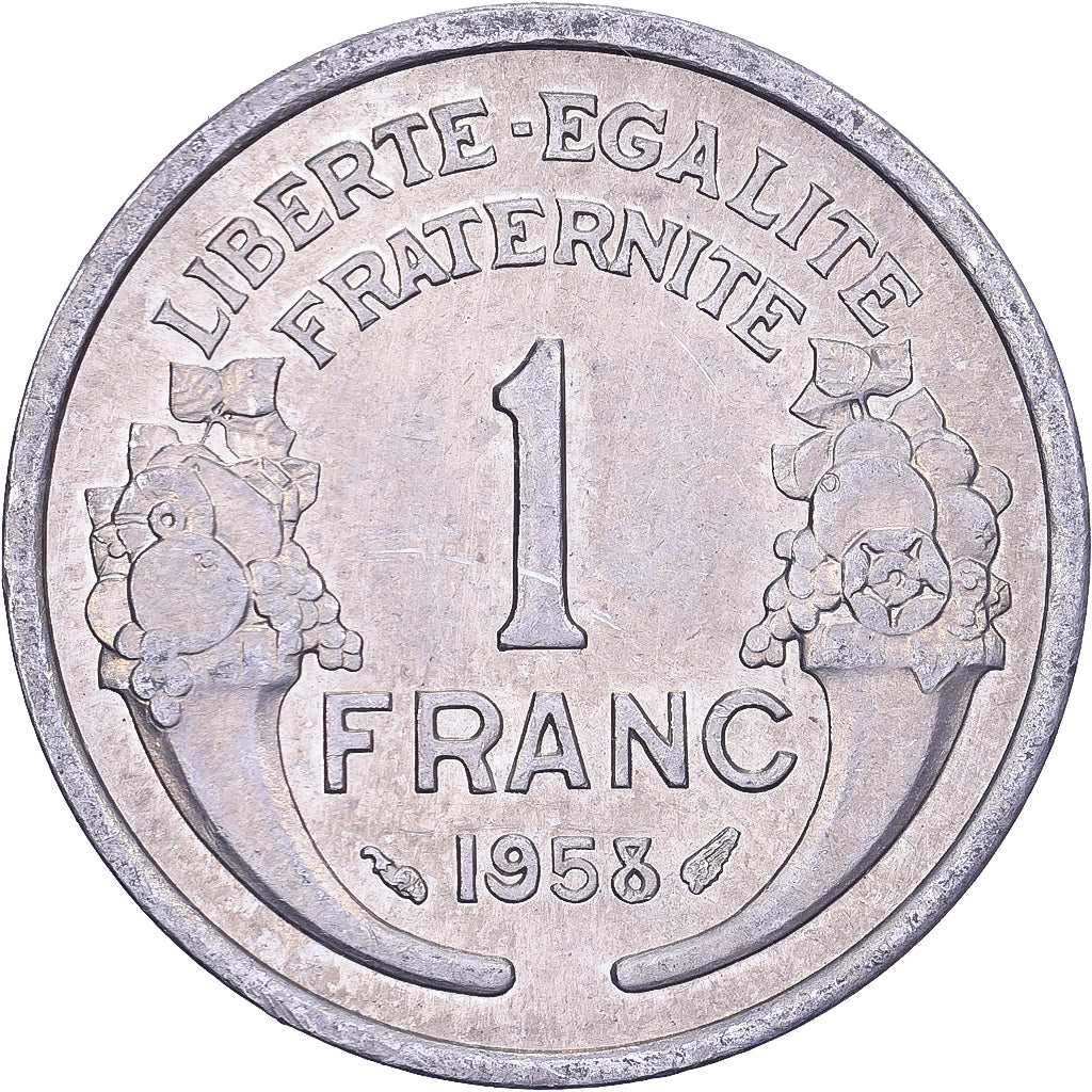 Frankreich, Franc, Morlon, 1958, Aluminium, SS, KM:885a.1