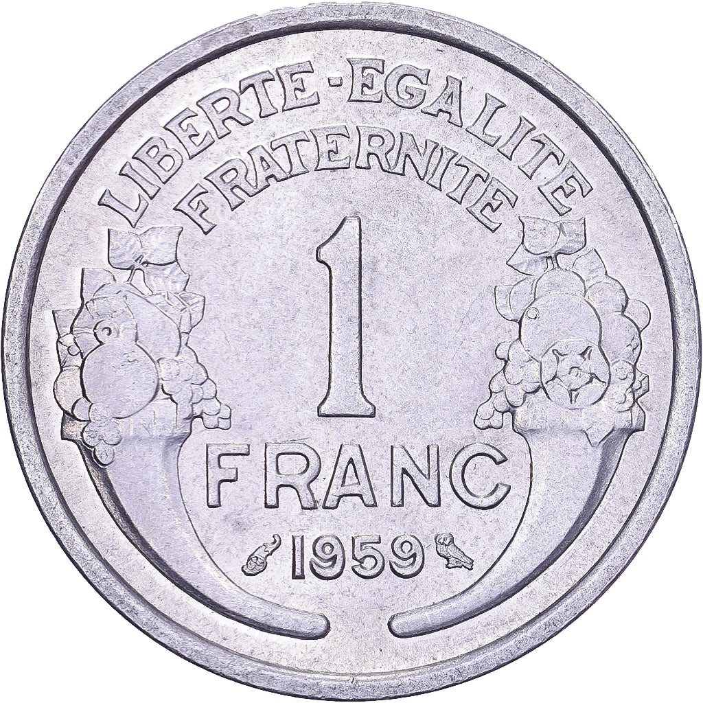 Frankreich, Franc, Morlon, 1959, Aluminium, VZ, KM:885a.1