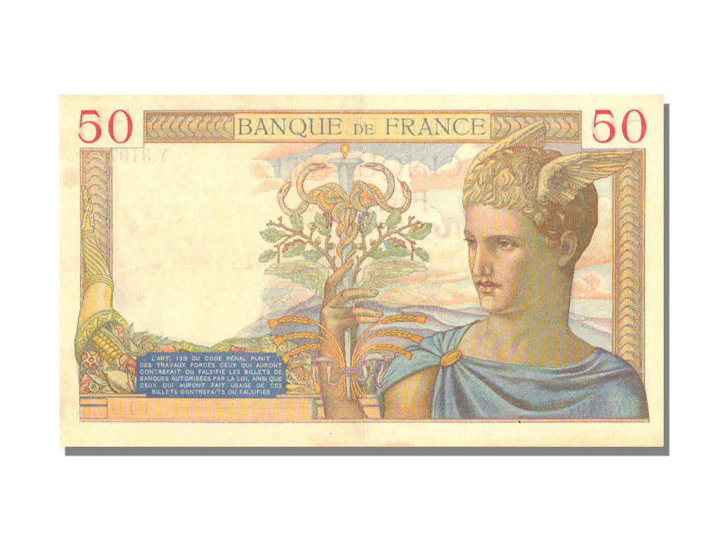 Biljet, Frankrijk, 50 Francs, 50 F 1934-1940 ''Cérès'', 1935, 1935-10-17