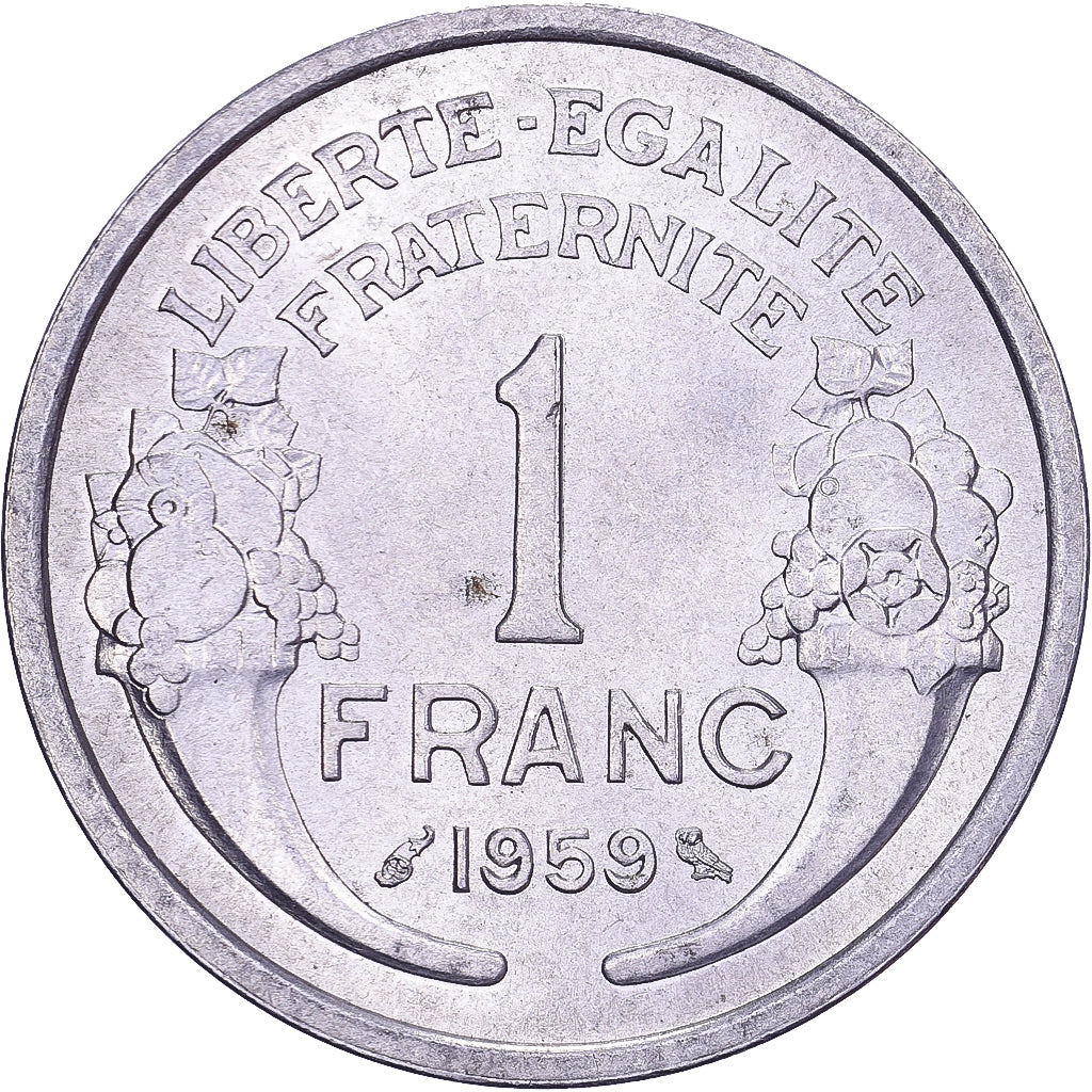 Frankreich, Franc, Morlon, 1959, Aluminium, SS+, KM:885a.1