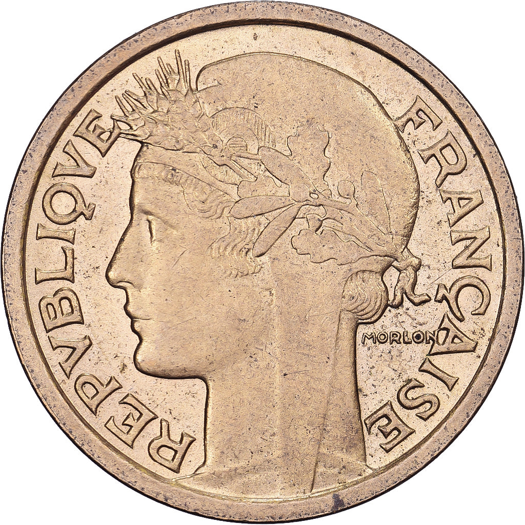 Frankreich, Franc, Morlon, 1938, Aluminum-Bronze, VZ, KM:885