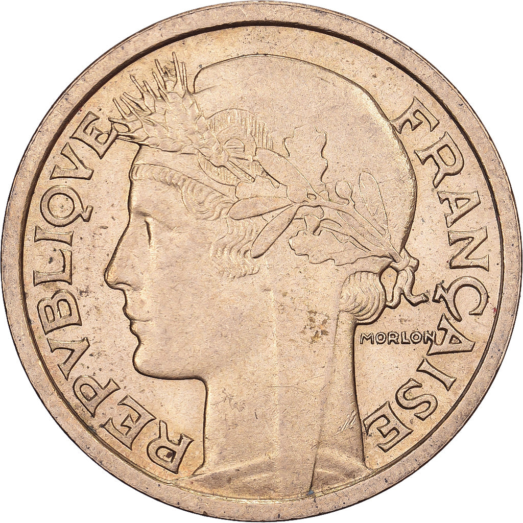 França, Franc, Morlon, 1939, Alumínio-Bronze, AU(55-58), KM:885