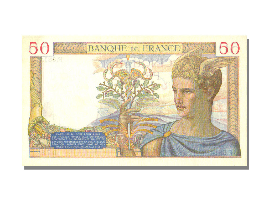 Banknote, France, 50 Francs, 50 F 1934-1940 ''Cérès'', 1937, 1937-02-25
