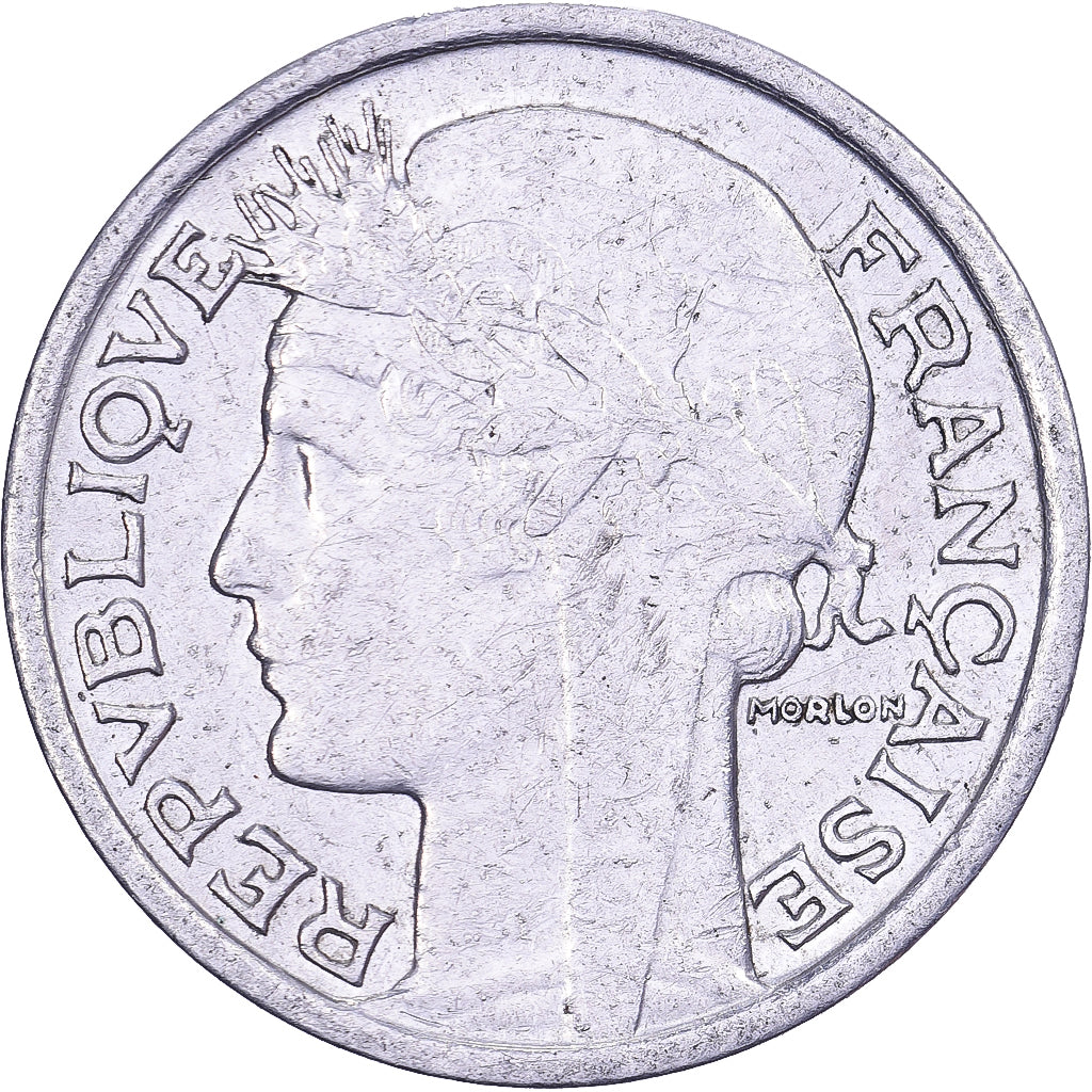 França, 50 Centimes, Morlon, 1945, Castelsarrasin, Alumínio, EF(40-45)