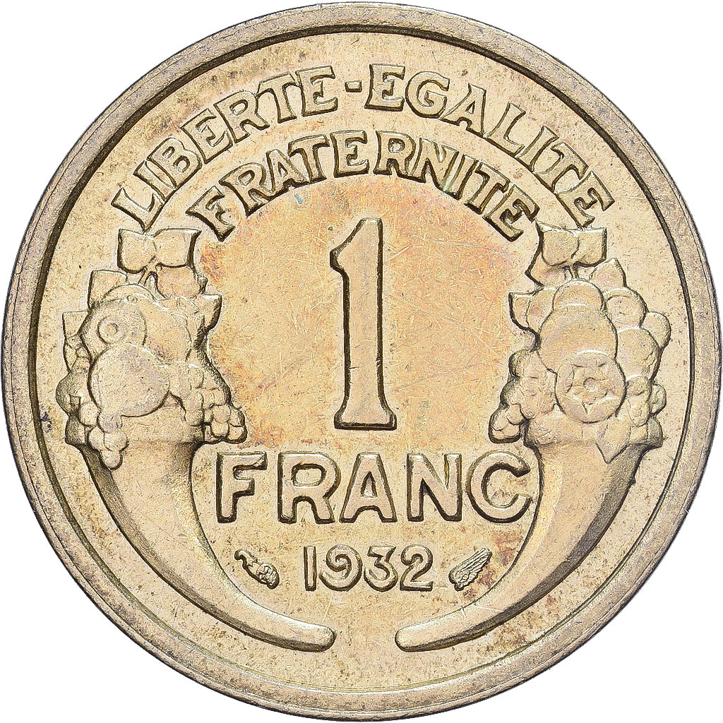 Frankreich, Franc, Morlon, 1932, Aluminum-Bronze, SS+, KM:885