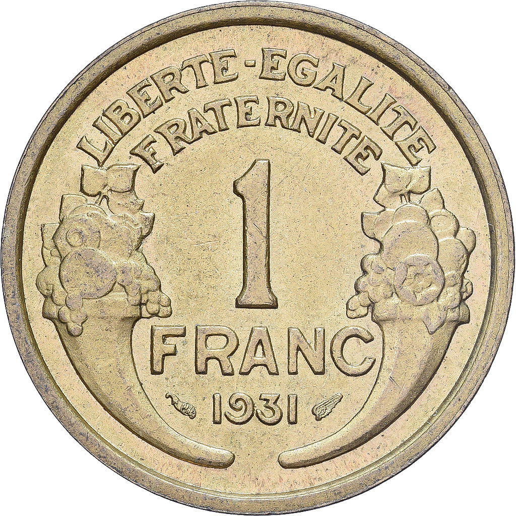 France, Franc, Morlon, 1931, Bronze-Aluminium, TTB+, KM:885