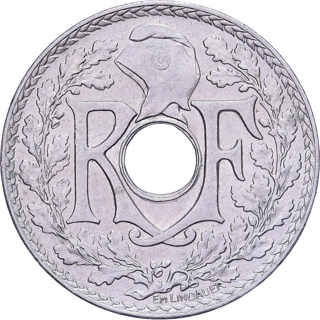 Frankrijk, 25 Centimes, Lindauer, 1936, Cupro-nikkel, ZF+, KM:867a