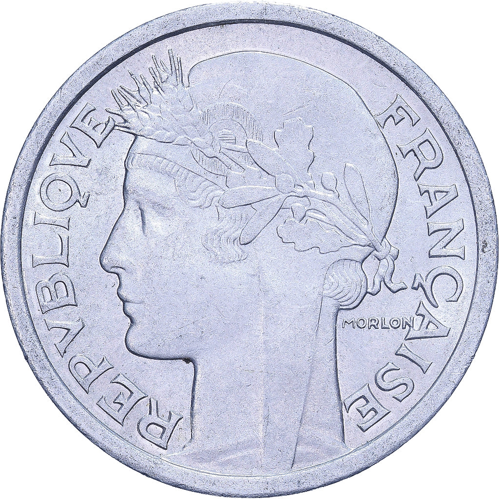 Frankreich, Franc, Morlon, 1957, Beaumont - Le Roger, Aluminium, SS, KM:885a.2