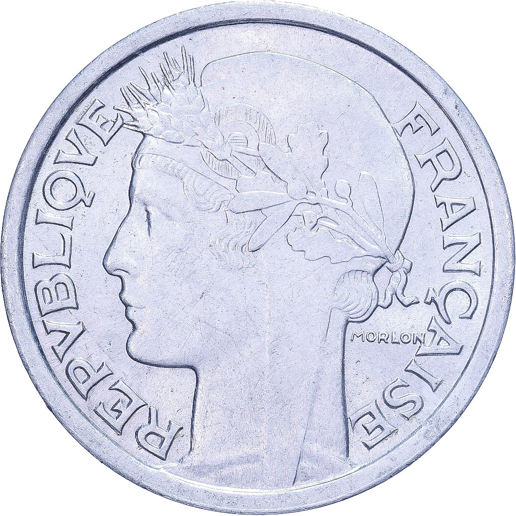 Frankreich, Franc, Morlon, 1948, Aluminium, SS+, KM:885a.1