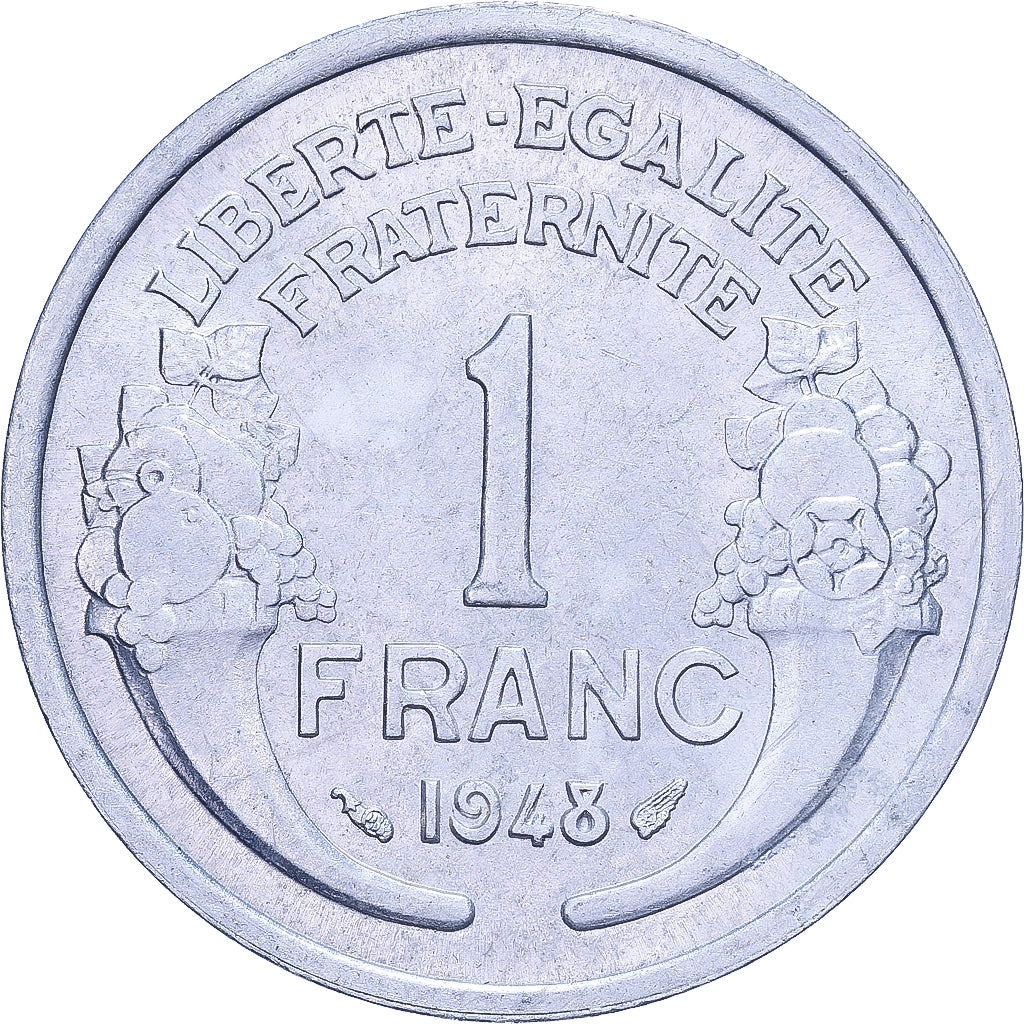 Frankreich, Franc, Morlon, 1948, Aluminium, SS+, KM:885a.1