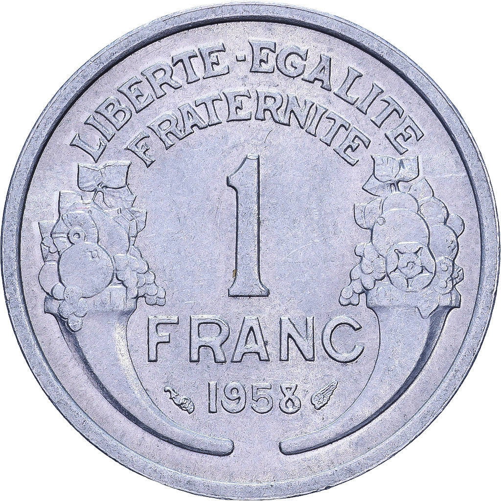 Frankreich, Franc, Morlon, 1958, Aluminium, SS+, KM:885a.1