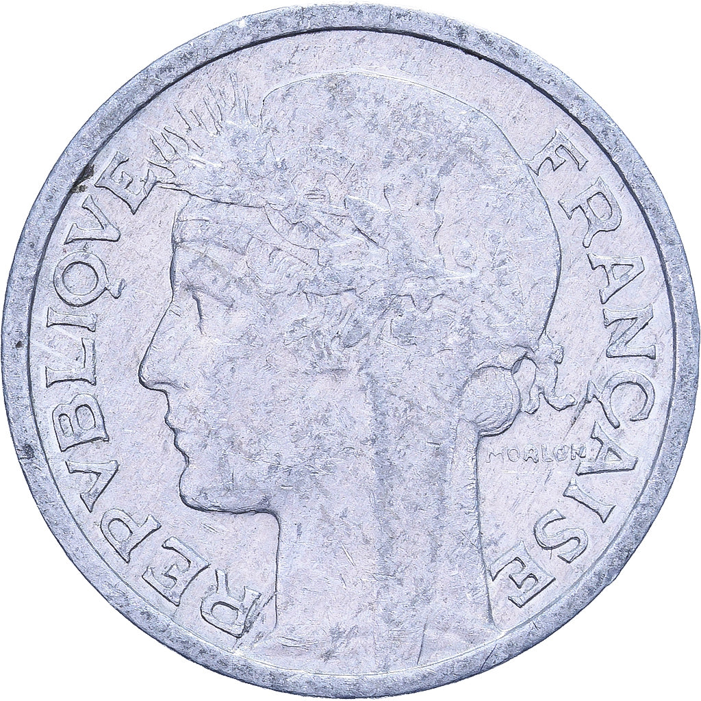Francja, 50 Centimes, Morlon, 1944, Paris, Aluminium, EF(40-45), KM:894.1a