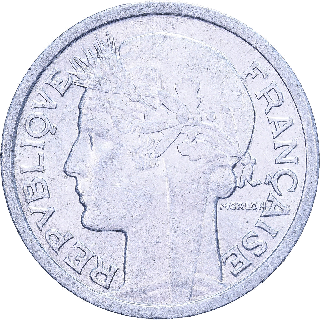 Frankreich, Franc, Morlon, 1947, Aluminium, SS+, KM:885a.1