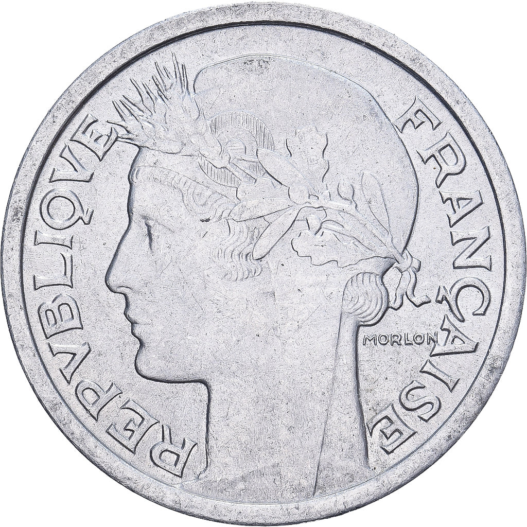 France, Franc, Morlon, 1949, Aluminum, AU(55-58), KM:885a.1