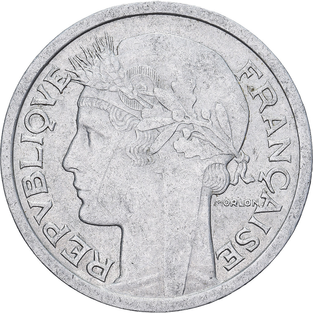 France, Franc, Morlon, 1950, Aluminum, AU(50-53), KM:885a.1