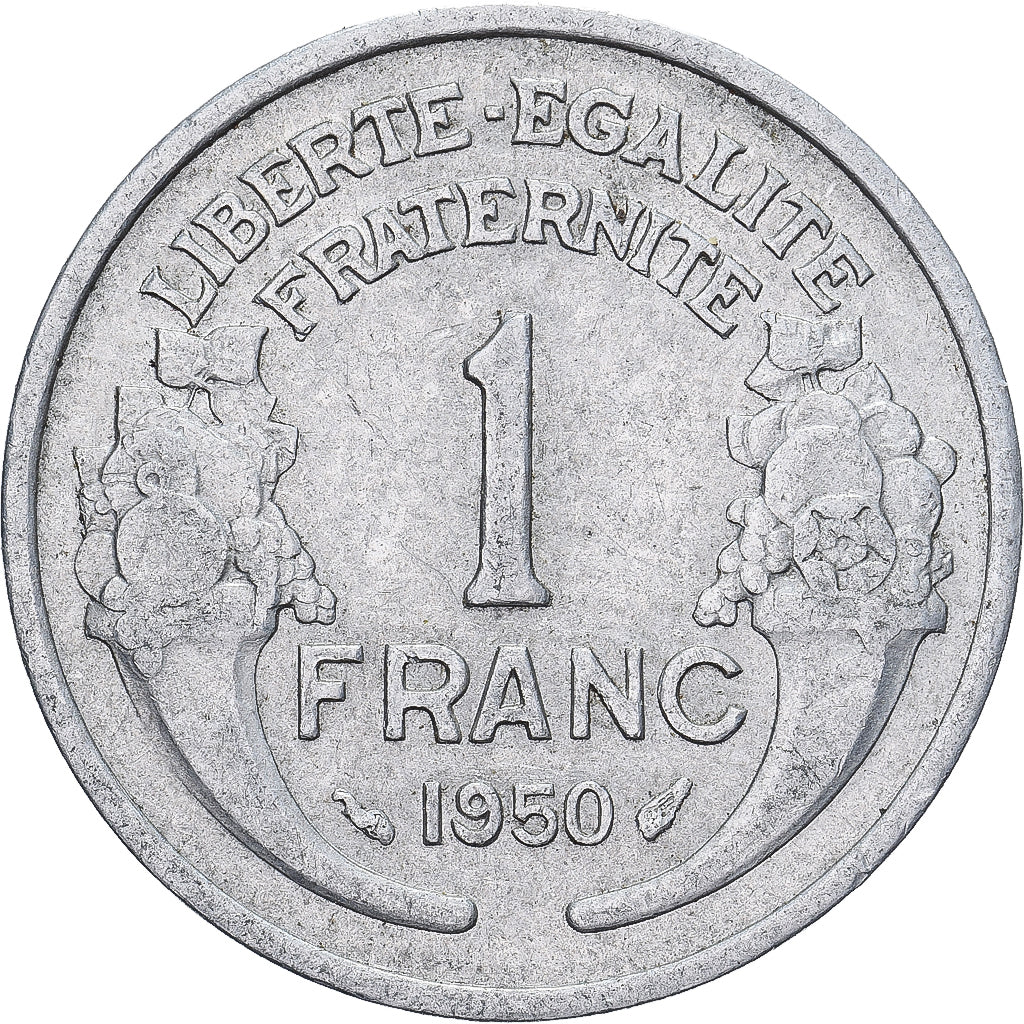France, Franc, Morlon, 1950, Aluminum, AU(50-53), KM:885a.1
