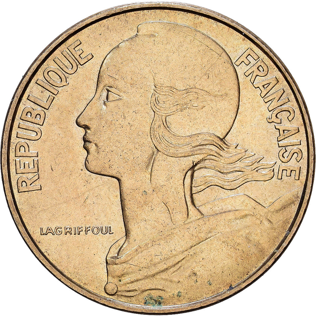 Francja, 50 Centimes, Marianne, 1962, Aluminium-Brąz, AU(55-58), KM:939.1