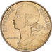 Francja, 50 Centimes, Marianne, 1962, Aluminium-Brąz, AU(55-58), KM:939.1