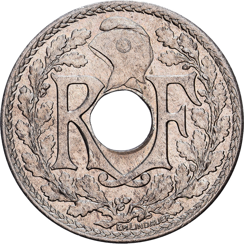 Frankreich, 10 Centimes, Lindauer, .1939., Nickel-Bronze, S+, KM:889.1