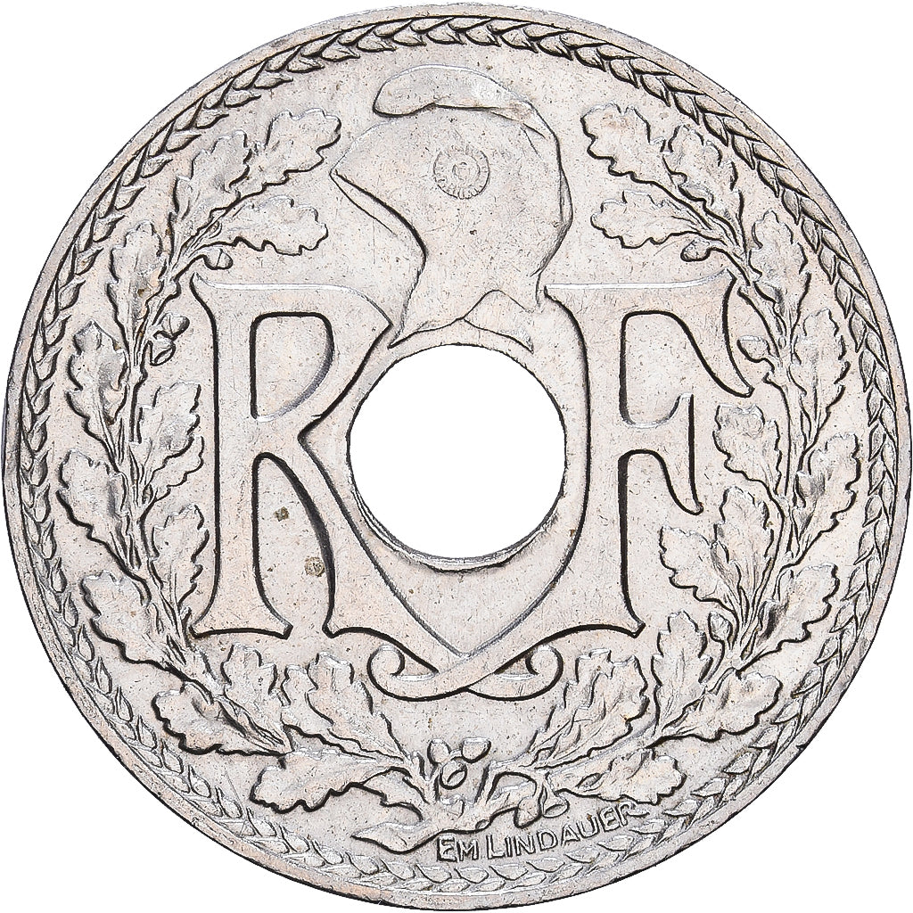 Francja, 10 Centimes, Lindauer, .1939., Nikiel-Brąz, AU(55-58), KM:889.1