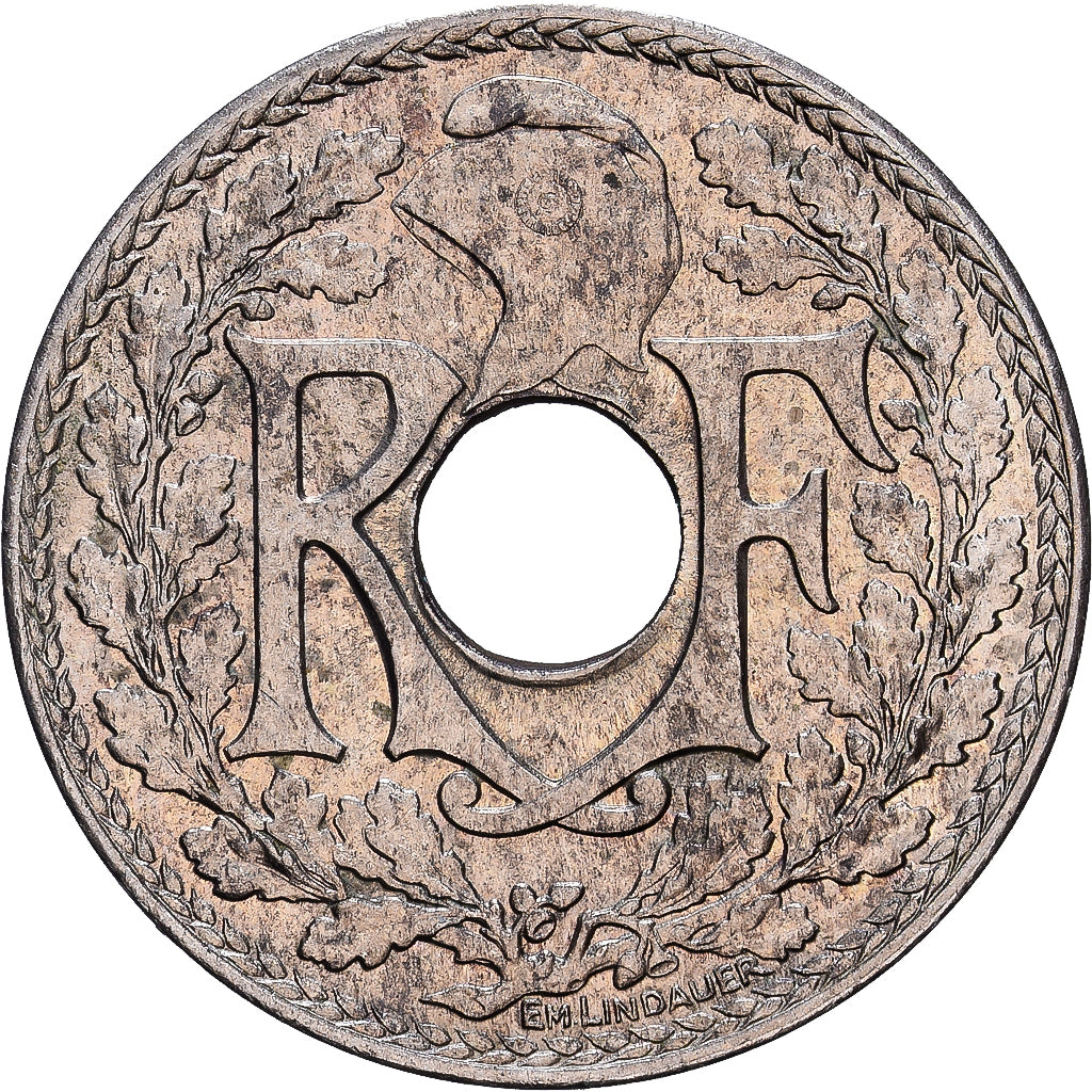 France, 10 Centimes, Lindauer, .1939., Nickel-Bronze, EF(40-45), KM:889.1