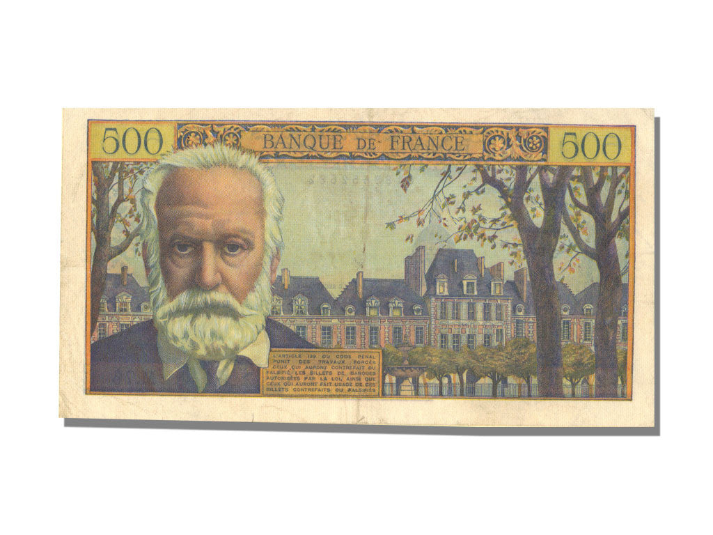 Banconote, Francia, 500 Francs, 500 F 1954-1958 ''Victor Hugo'', 1955