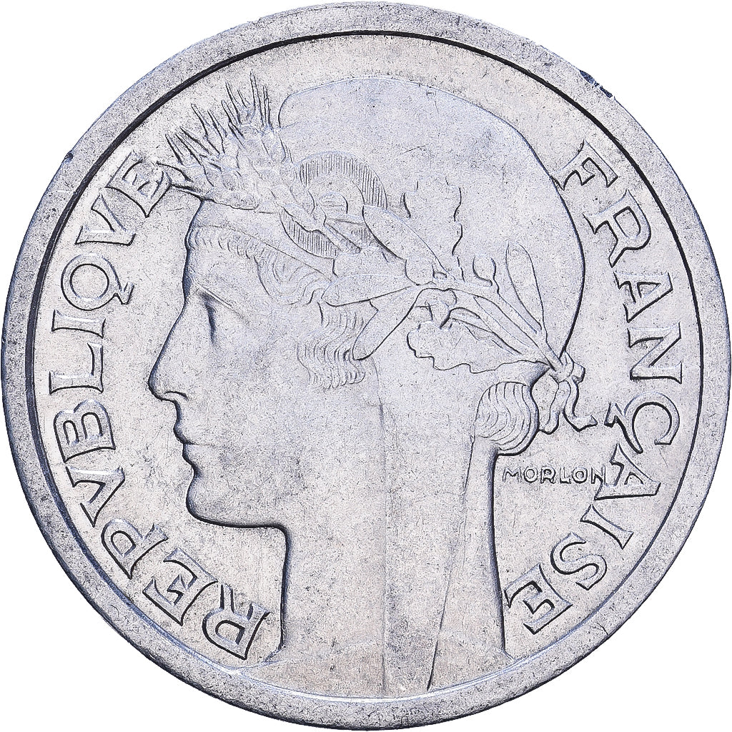 France, Franc, Morlon, 1958, Aluminum, AU(50-53), KM:885a.1