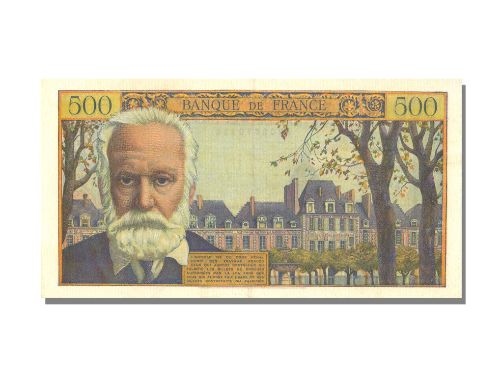 Banknote, France, 500 Francs, 500 F 1954-1958 ''Victor Hugo'', 1957, 1957-02-07