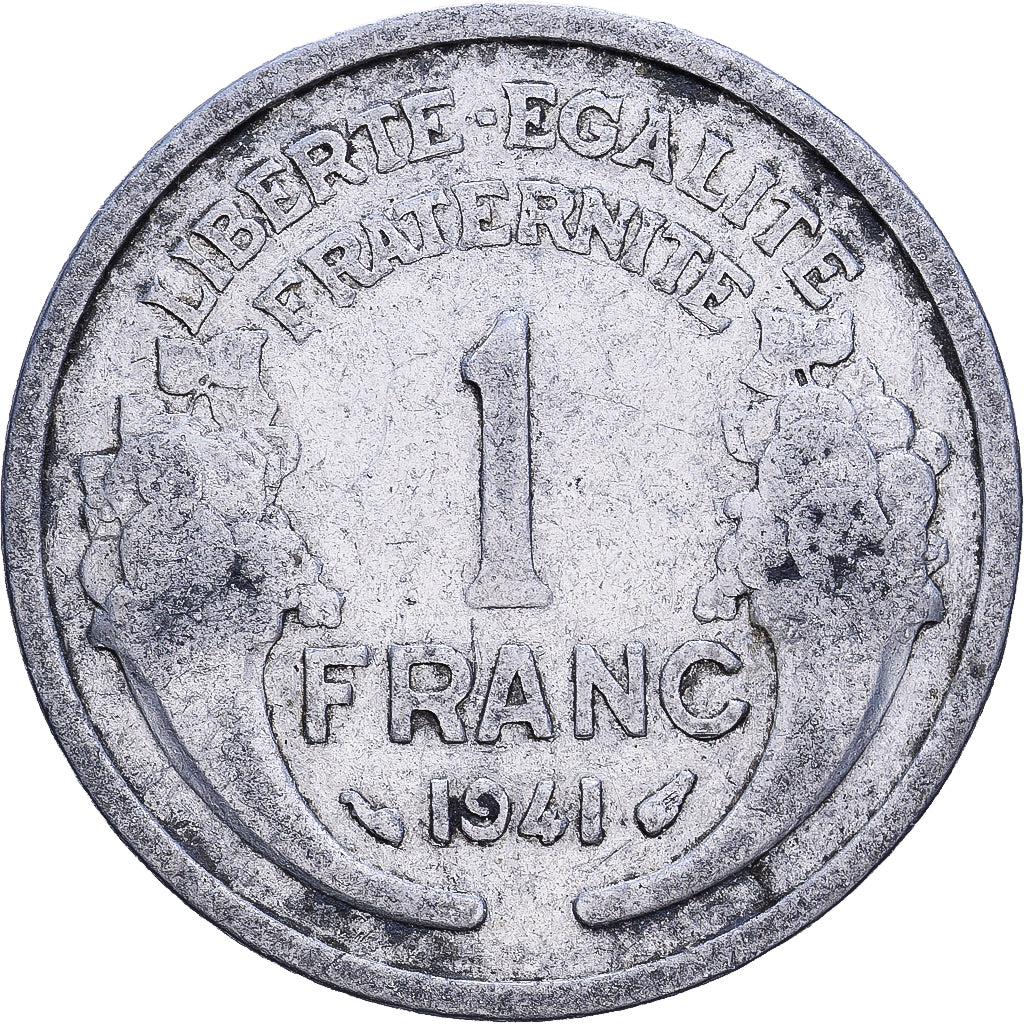 France, Franc, Morlon, 1941, Aluminum, VF(30-35), KM:885a.1