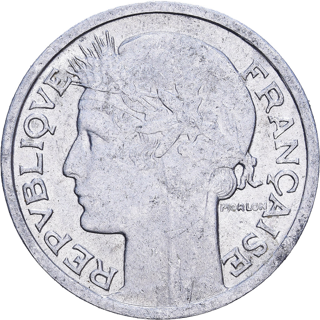 França, 50 Centimes, Morlon, 1945, Castelsarrasin, Alumínio, EF(40-45)