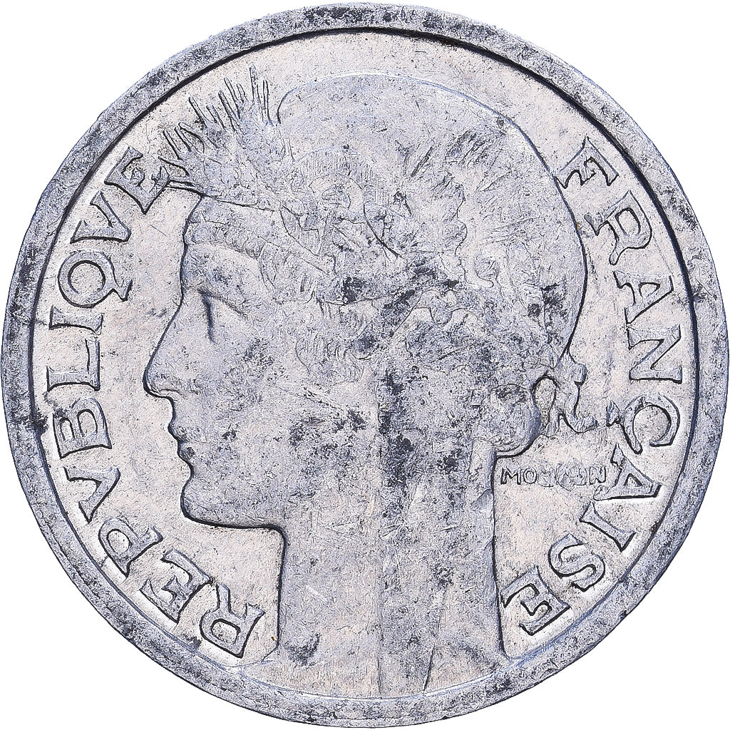 France, 50 Centimes, Morlon, 1945, Beaumont - Le Roger, Aluminum, EF(40-45)