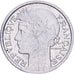 Francia, 50 Centimes, Morlon, 1947, Paris, Aluminio, EBC+, KM:894.1a