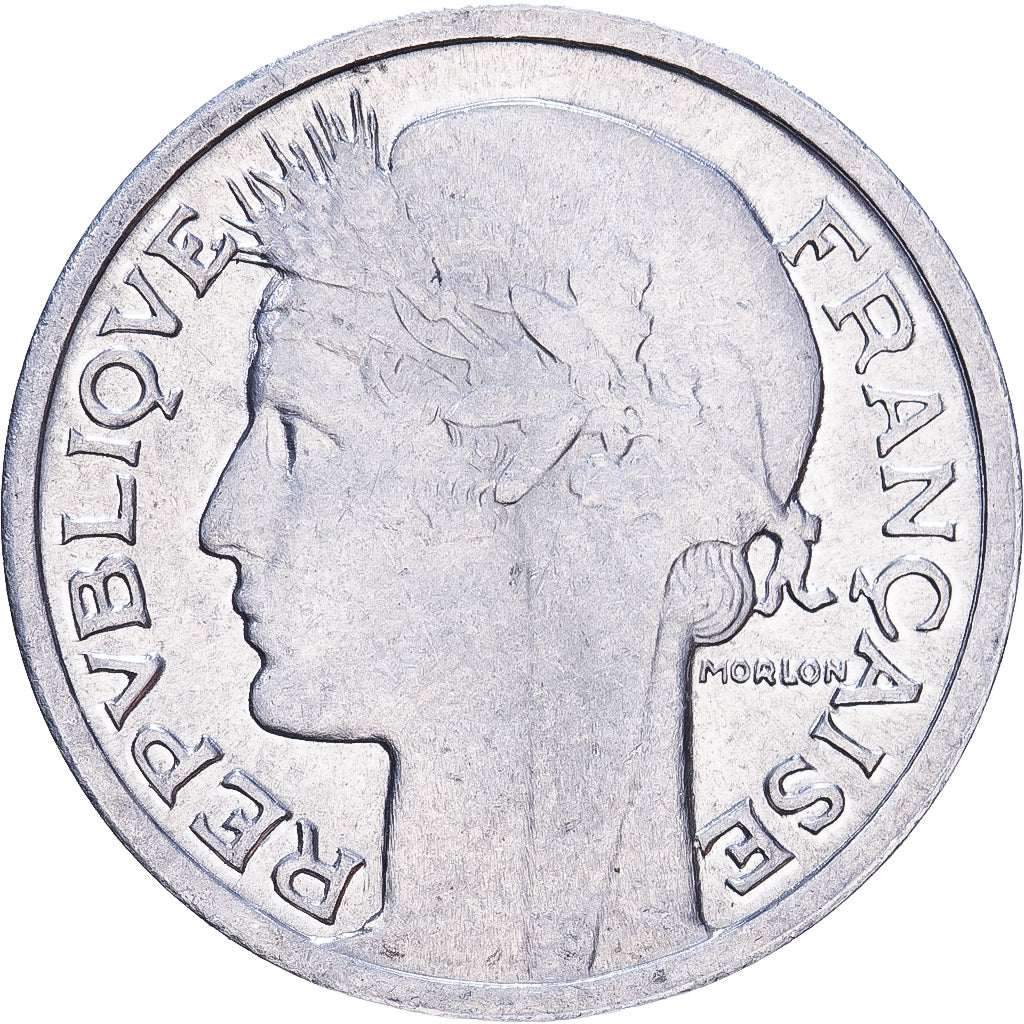 Francja, 50 Centimes, Morlon, 1945, Paris, Aluminium, MS(60-62), KM:894.1a