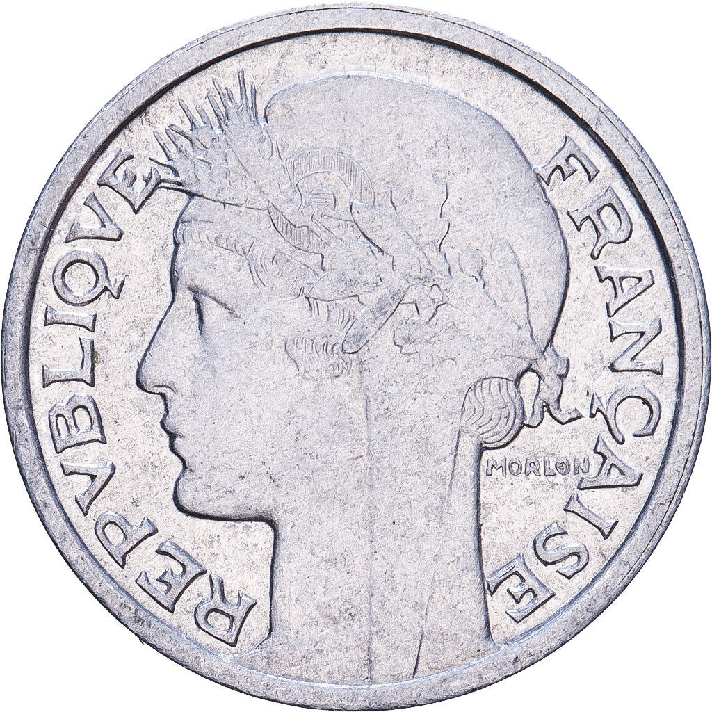 Francja, 50 Centimes, Morlon, 1941, Paris, Aluminium, MS(60-62), KM:894.1a